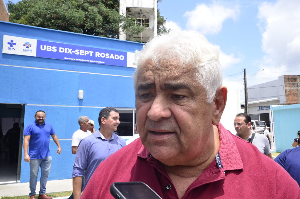 Aroldo Alves diz que inauguração da UBS é uma vitória. Foto: José Aldenir.