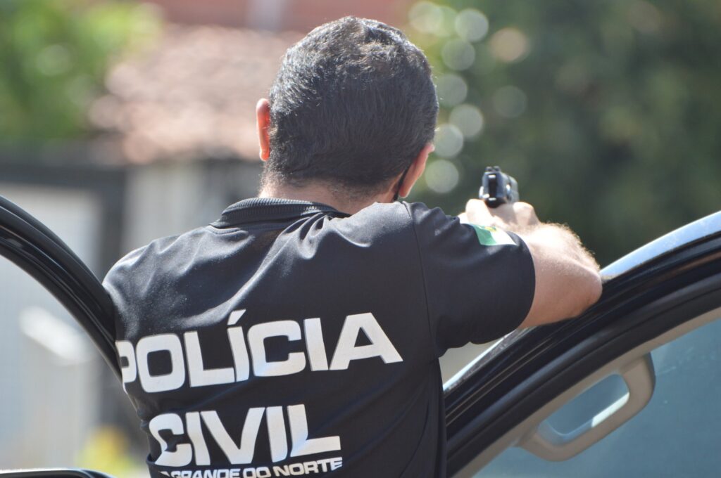 Polícia Civil do RN durante operação. Foto: José Aldenir/Agora RN