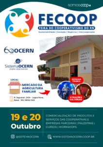 Mercado da Agricultura Familiar recebe Feira do Cooperativismo do Rio Grande do Norte dias 19 e 20