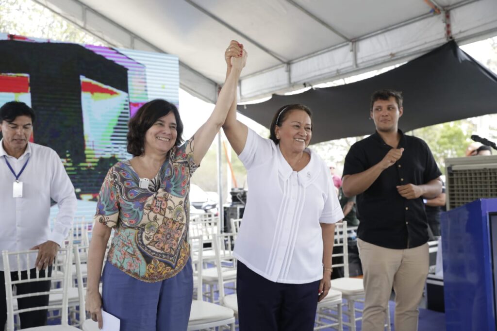 Governadora Fátima ao lado da Ministra da Saúde Nísia Trindade / Foto: divulgação