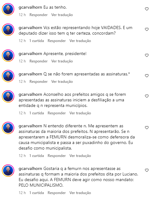 Deputado criticou a Femurn nas redes sociais. Foto: Reprodução.