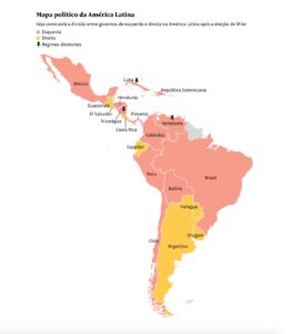 Mapa Político da América Latina