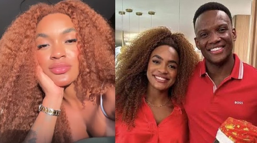 Patrícia Ramos e o ex-noivo, Diogo Vitório — Foto: Reprodução/Instagram