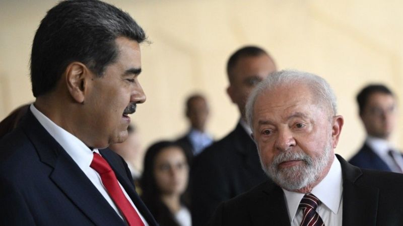Maduro e Lula conversaram por telefone no sábado sobre o conflito da Venezuela com a Guiana. Foto: Getty Images