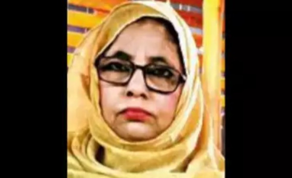 Ishrat Nigar tinha de 55 anos — Foto: Reprodução